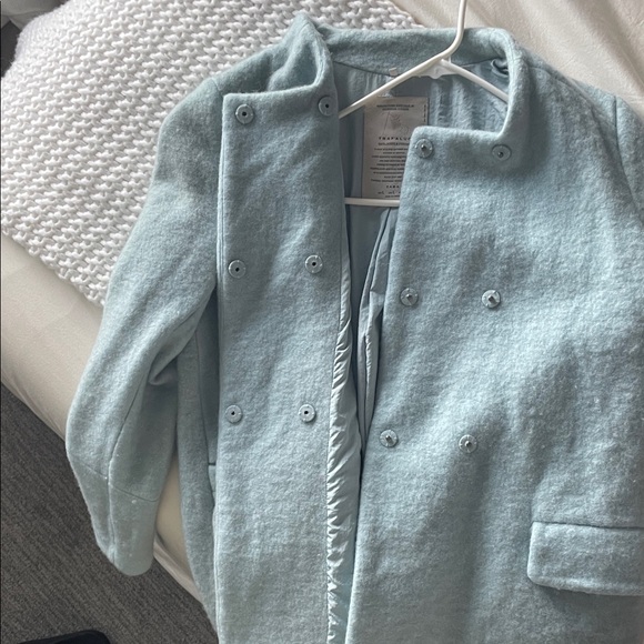 Women's Light Blue Coat - Picture 6 of 11